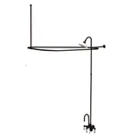 Kingston Brass Vintage Wall Mount Gooseneck Clawfoot Tub Faucet Package, Oil Rub. Fixed Price $1782.45.