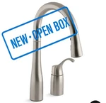 Kohler Simplice 647VS Pull-down Kitchen Faucet 3-FUNCTION 9" Reach 24" Pull-out. Fixed Price $397.30.