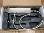 Silver Bathroom Waterfall Spout Basin Sink Faucet Single Hole Mixer Taps. Fixed Price $45.00.