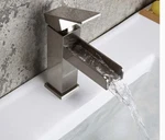 Homary Contemporary Chrome Waterfall Bathroom Vanity Sink Faucet Solid. Fixed Price $69.90.