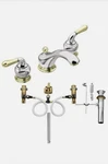 New Sealed Moen Monticello 8" Widespread Faucet 84246 Chrome/polished Brass. Fixed Price $380.00.