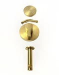 Kohler K-TS35322-4G-2MB Tub And Shower Trim Brushed Brass Open Box. Fixed Price $90.00.