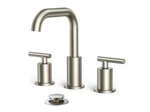 Androme 8 In. Widespread 2-HANDLE Bathroom Faucet With Metal Pop-up Drain Bn. Fixed Price $55.00.
