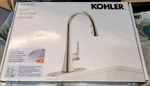 Kohler Guild Pull-down Kitchen Faucet Stainless Finish. Fixed Price $149.00.