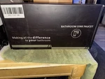 Everstein Waterfall 8IN. Widespread Double Handle Faucet Matte Black. Fixed Price $90.00.