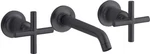 Kohler Purist K-T14413-3-BL Wall Mounted Bathroom Sink Faucet Matte Black New. Fixed Price $749.00.