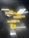 Apollo EPXV1 In. Brass Pex-a Expansion Barb Ball Valve New 3 Total. Fixed Price $50.00.