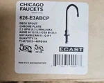 Chicago Faucets 626-E3ABCP Deck Mount Remote 5-1/4 Rigid/swing Gooseneck Spout. Fixed Price $50.00.