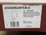 Rohl A3420SLMTCB-2 Patrizia 1.8 Gpm Single Hole Pull Down Bar Faucet *read*. Fixed Price $299.99.