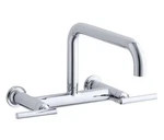 Kohler K-7549-4-CP Wall-mount Bridge Faucet, Polished Chrome. Fixed Price $699.99.