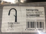 Hansgrohe Locarno 04853250 - Pull Down Prep Kitchen Faucet. Brushed Gold Optic.. Fixed Price $389.77.