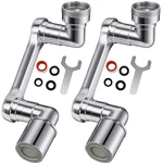 Lychee Light 1080 Swivel Faucet Extender, 2 Pcs Sink Aerator Chrome. Fixed Price $27.02.