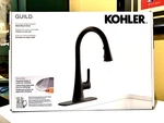 Kohler Guild Pulldown Kitchen Sink Faucet 3 Functions Spray Head Matte Black. Fixed Price $88.00.