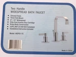 Bathroom Faucet Luxier Contemporary 8 In. Widespread 2-HANDLE Brand New. Fixed Price $59.99.