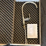 Waterworks Henry One Hole Gooseneck Kitchen Faucet Metal Lever Handle HNKM15 New. Fixed Price $1199.99.