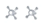 Franke CHFH100 Cross Handle Set For Farmhouse Faucet Polished Chrome New. Fixed Price $153.99.