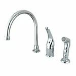 Kingston Brass KB821 Chatham Single Lever Handle Kitchen Faucet Polished Chrome. Fixed Price $93.99.