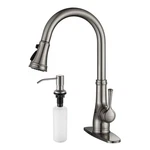Kitchen Faucet-wewe Single Handle Stainless Steel Brushed Nickel Pull Down Ki.... Fixed Price $173.92.
