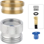 Hibbent Faucet To Garden Hose Adapter Kit, Female Sink Brass Chrome. Fixed Price $14.76.