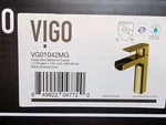 New* Vigo VG01042MG - Single Hole Bathroom Faucet Matte Brushed Gold. Fixed Price $79.96.