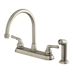 Prestige Collection 2-HANDLE High-arc Kitchen Faucet In Brushed Nickel By Ez-flo. Fixed Price $74.99.