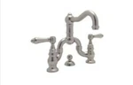 Country Bath Centerset Acqui Faucet With Levers Handle, Satin Nickel Rohl. Fixed Price $675.00.