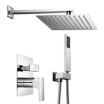 Aquaterior Shower Faucet Set Wall Mount Concealed Mixer Valve Rain Chrome. Fixed Price $209.90.