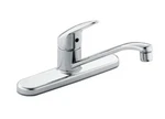 New Moen CA40511 Chrome Cornerstone Single Handle Low Arc Kitchen Faucet. Fixed Price $67.00.