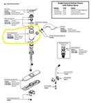 Moen Spout Receptor Spot Resistant Stainless For CA87007SRS Kitchen Faucet. Fixed Price $40.00.