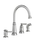 Moen Edison Spot Resist Stainless Steel High-arc Handle Kitchen Faucet 87042SRS. Fixed Price $109.99.