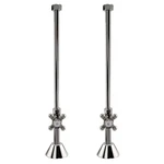 Signature Hardware 158040 Deck-mount Supply Cross Handle Stops Brushed Nickel. Fixed Price $72.25.