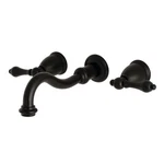 Kingston Brass KS312.AL Vintage 1.2 Gpm Wall Mounted Widespread - Black. Fixed Price $389.97.