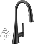 New Moen 9126EWBL Kurv Motionsense Wave Sensor Touchless Kitchen Faucet - Black. Fixed Price $109.99.