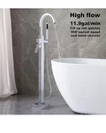 Rigobal Freestanding Faucet Bathtub Filler Handheld Shower Brushed Nickel. Fixed Price $259.99.