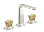 Kallista Per Se Gold Flake Crystal Handles Faucet P29383-GF-SN Polished Nickel. Fixed Price $2000.00.
