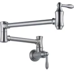 Delta Traditional Wall Mount Pot Filler Brushed Nickel Arctic Stainles 1177LF-AR. Fixed Price $499.99.