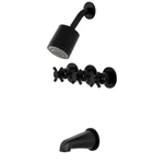 Kingston Brass KBX8130DX Concord Tub And Shower Faucet, Matte Black, 7.13 1.... Fixed Price $149.99.