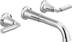 Delta T3548LFWL Bowery 1.2 Gpm Wall Mounted Widespread Bathroom Faucet Less. Fixed Price $115.82.