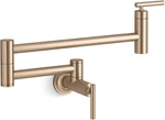 Kohler Wall Mount Pot Filler Vibrant Brushed Bronze K-35745-BV. Fixed Price $549.00.