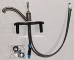 Delta Classic Stainless Single Handle Kitchen Faucet 100-SS-DST. Fixed Price $95.00.