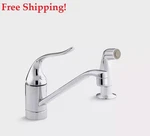 Kohler 15176-F-CP Coralais Two-hole Kitchen Sink Spout Faucet Single Control New. Fixed Price $51.99.