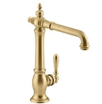 Kohler K-99266-2MB Artifacts 1.5 Gpm Single Hole Kitchen Faucet, Brushed Brass. Fixed Price $650.00.