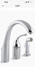 Kohler Fort 3-HOLE Kitchen Faucet With Spray, 10430 Cp. Polished Chrome. Fixed Price $690.00.