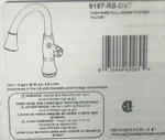 Delta Cassidy 9197-RB-DST Pull-down Kitchen Faucet,venetian Bronze *read*. Fixed Price $359.99.