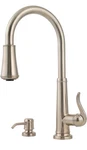 GT529YPK Kitchen Faucet, 1.75 Gallons Per Minute, Brushed Nickel. Fixed Price $129.41.