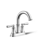 Kohler Ludington 27414-4-CP 2-HANDLE Centerset Bathroom Faucet Pol Chrome. Fixed Price $70.00.