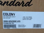 As Colony 25 X 22-INCH Stainless Steel Single-bowl Kitchen Sink With Faucet. Fixed Price $182.75.