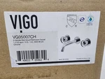 New* Vigo VG05007CH Cass Wall Mount Bathroom Faucet Chrome. Fixed Price $64.94.