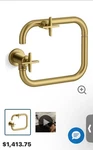 Kohler K-28678-3-2MB Brushed Brass Wall Mount Pot Filler, Dual Cross Handles. Fixed Price $1000.00.