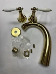 Kohler T314-4P-PB Finial Polished Brass Deck-mount Bath Faucet (trim Only). Fixed Price $812.59.